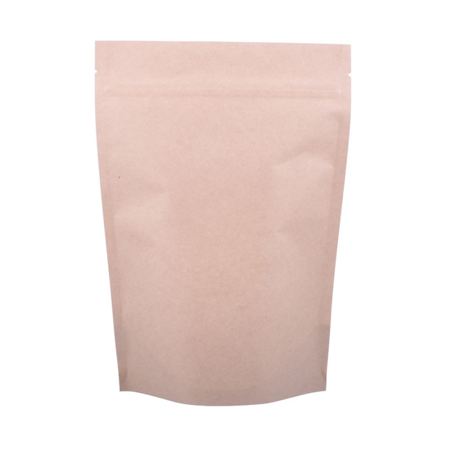 Sacs en papier kraft compostables non imprimés en stock pour les noix