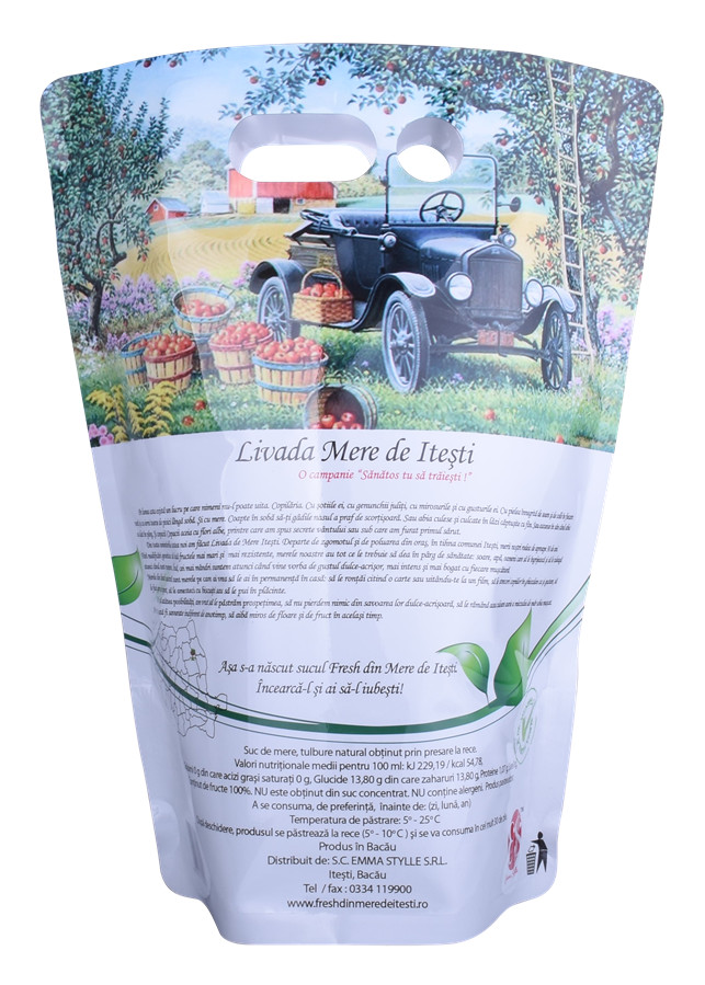 Emballage de vin 2L avec du jus de ruban adhésif imprimé
