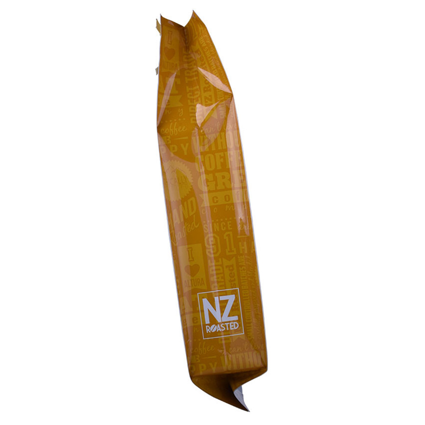 Sac en plastique de matériau laminé à la vente chaude avec gusset Biodégradable Plastic Companies White Coffee Bag