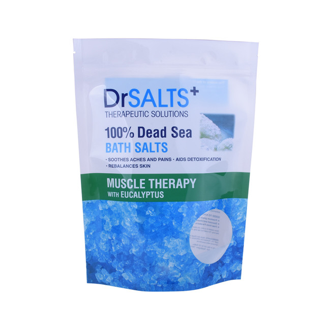 Logo personnalisé Bottom plat en gros sacs de bijoux en plastique Emballage en gros pour les chocolats en poudre en poudre d'emballage