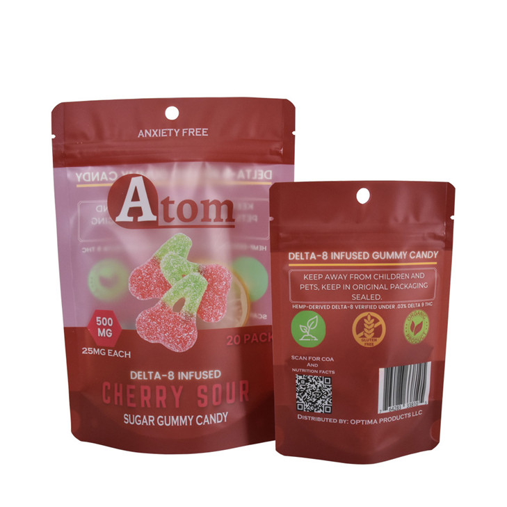 Low moq noir mat à zip l'impression numérique sur les sachets en plastique