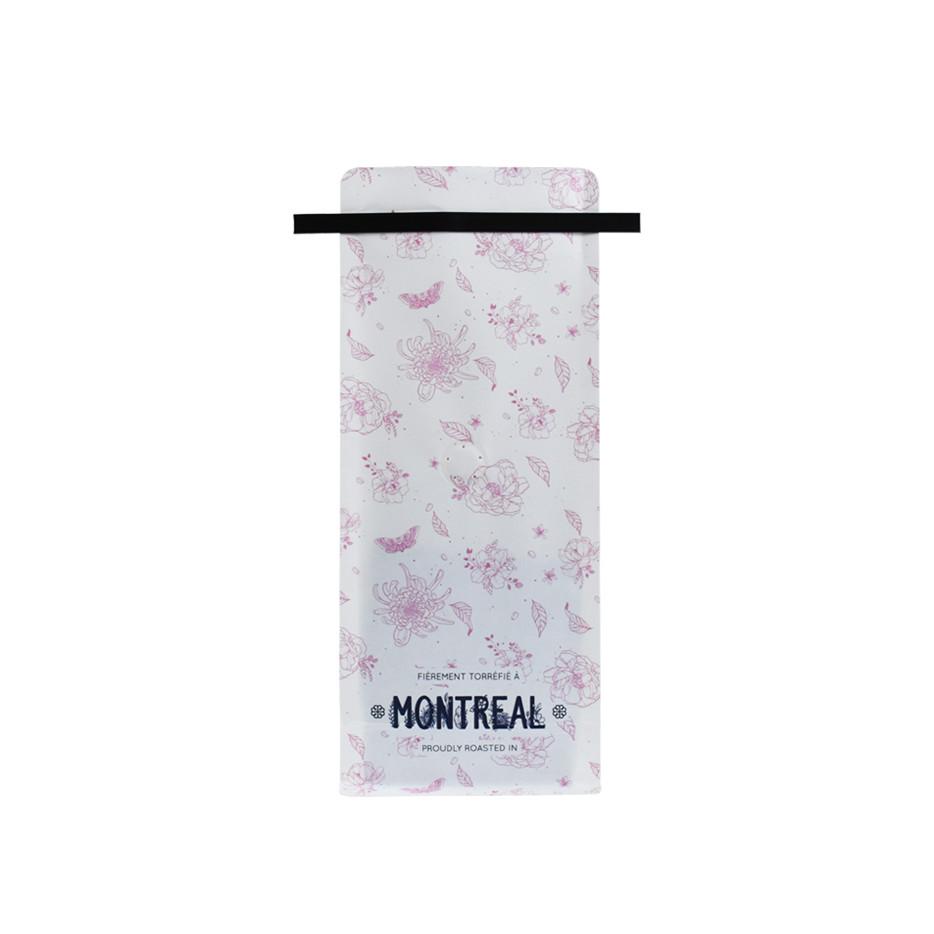Populaire de poche d'emballage en plastique Recyclable Matte Black Impression sur des sacs à café