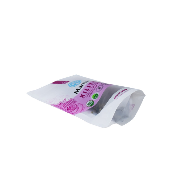 Foil d'impression personnalisée k sceau inférieur ziplock stand up pochet paquet de sac en plastique en aluminium pour nourriture