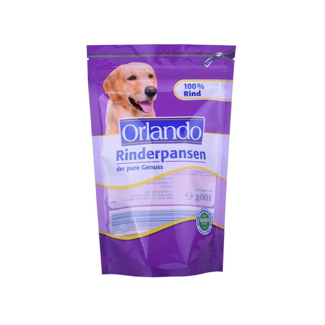 Recycler les pochettes d'aliments pour animaux de compagnie étanches