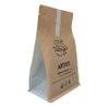 Sceau d'emballage à compost Waitrose de haute qualité de haute qualité Pagine de fond plat avec fermeture à glissière Malaisie de 12 oz sacs