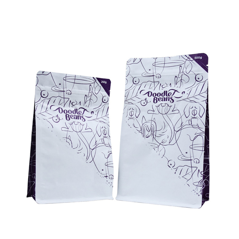 Papier d'aluminium OEM Paper refermable debout Sacs à café personnalisés refermables Sacs personnalisés
