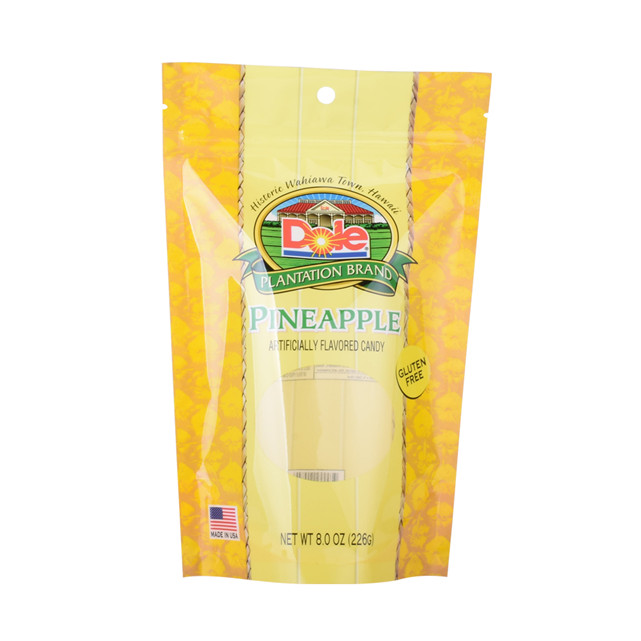 Sac à imprimé personnalisé emballage de sac en poly Sac poly pour fruits secs Sacs en papier avec fenêtre