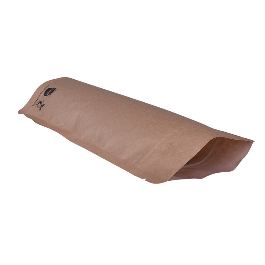 Compostable en papier kraft personnalisé doypack se dresser la pochette en gros