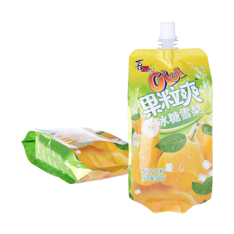 Emballage flexible Logo personnalisé Low Prix Stand Up Juice Packing Packing Sac
