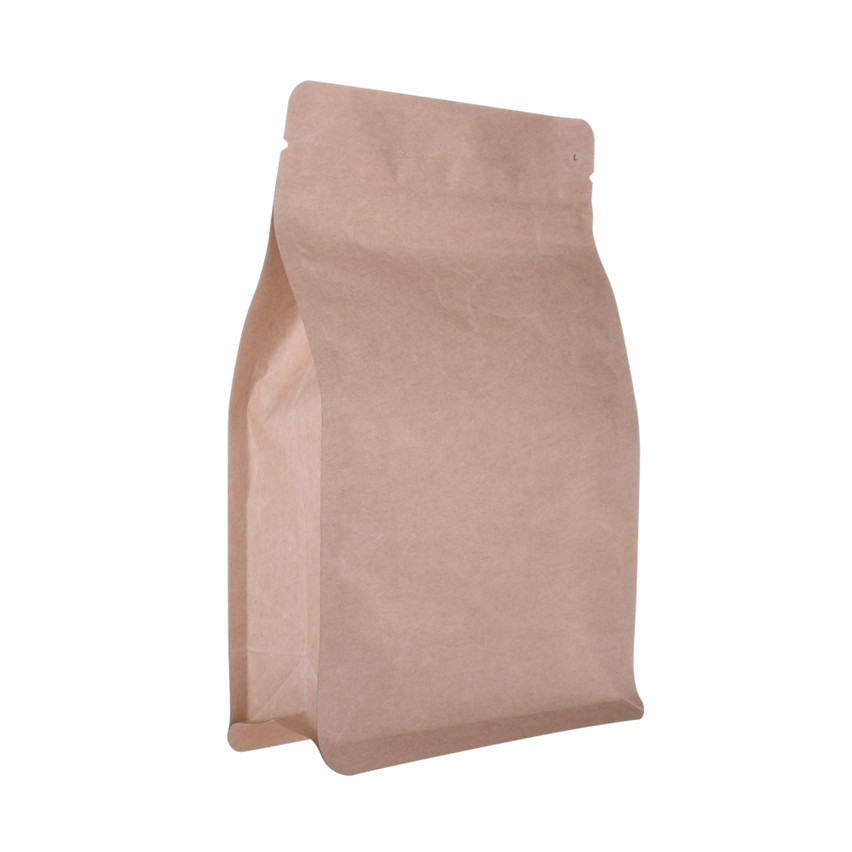 Ziplock de haute qualité Clear Fot Bottom Kraft Paper Bag Wholesale