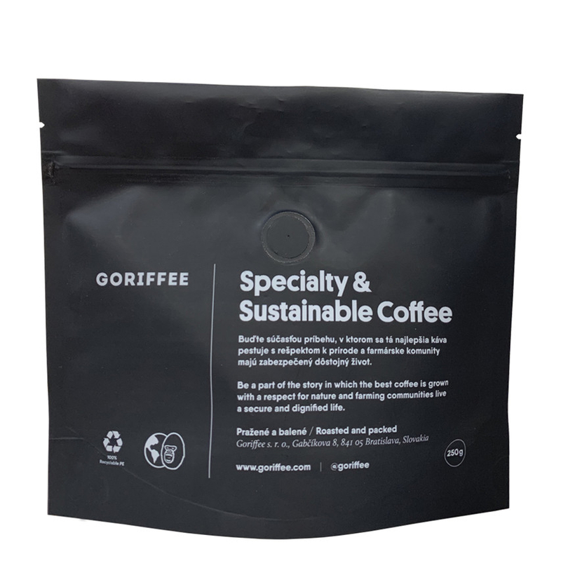 Sacs de café Black Matt Black sur mesure durable en gros en gros