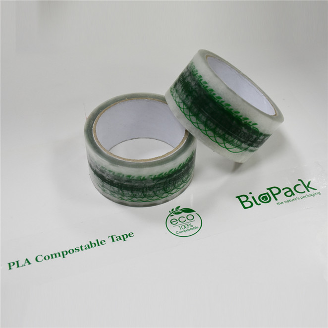 Strong Clear 48 mm Largeur Compostable Shipping Tape avec le logo de votre entreprise