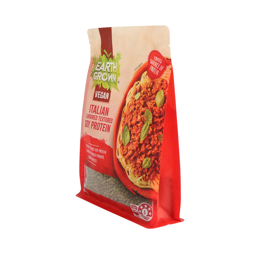 Impression colorée Ziplock Flat Bottom Food Sac en gros