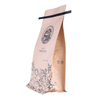 Sacs à café en papier kraft compostable Bas Kraft imprimés avec un coin rond