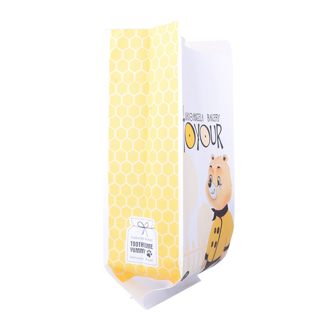 Inventaire Foil doublé quad scellé Sac en polyéthylène Sac d'impression pour pain emballage artisan Sac à pain