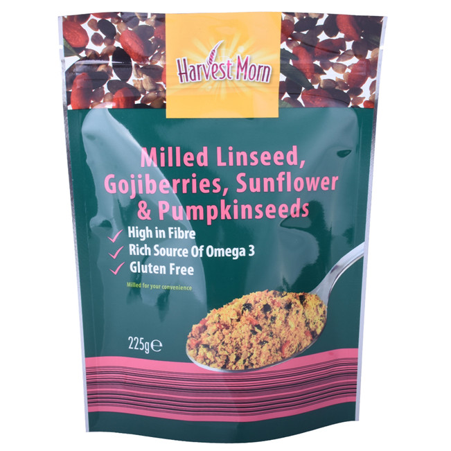 Matières laminées à imprimé personnalisées Sacs de nourriture en vrac Sacs de nourriture en gros Adam McCormack Pouche d'aspiration