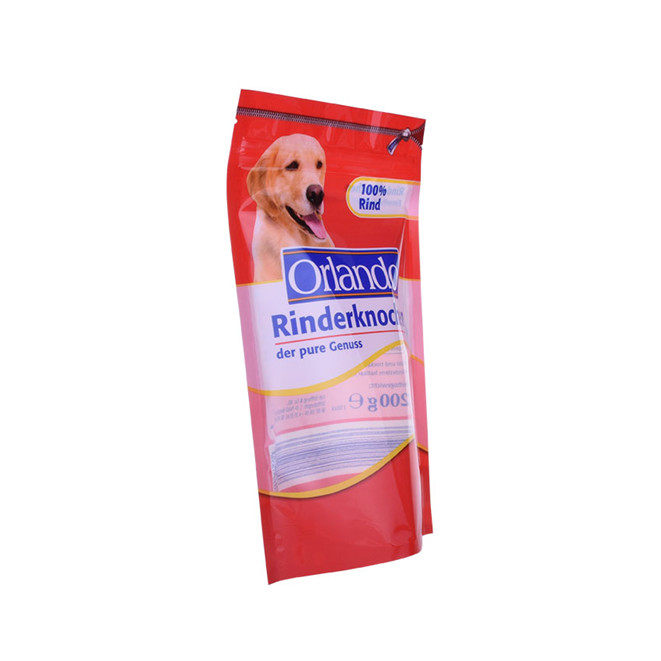 Custom Wiste Dog Treat Emballage Zipped Dypack avec scellage de chaleur