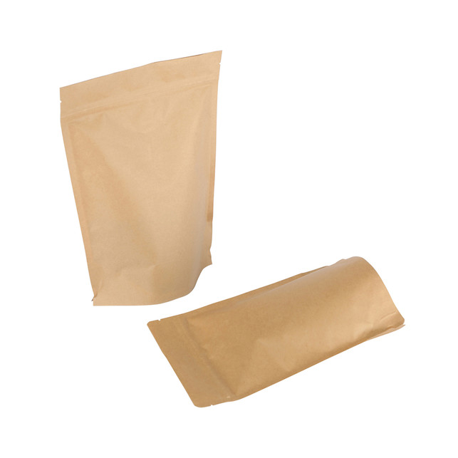 Papier Kraft durable personnalisé Stand Up Up Up Restarisable Ziplock Packaging China