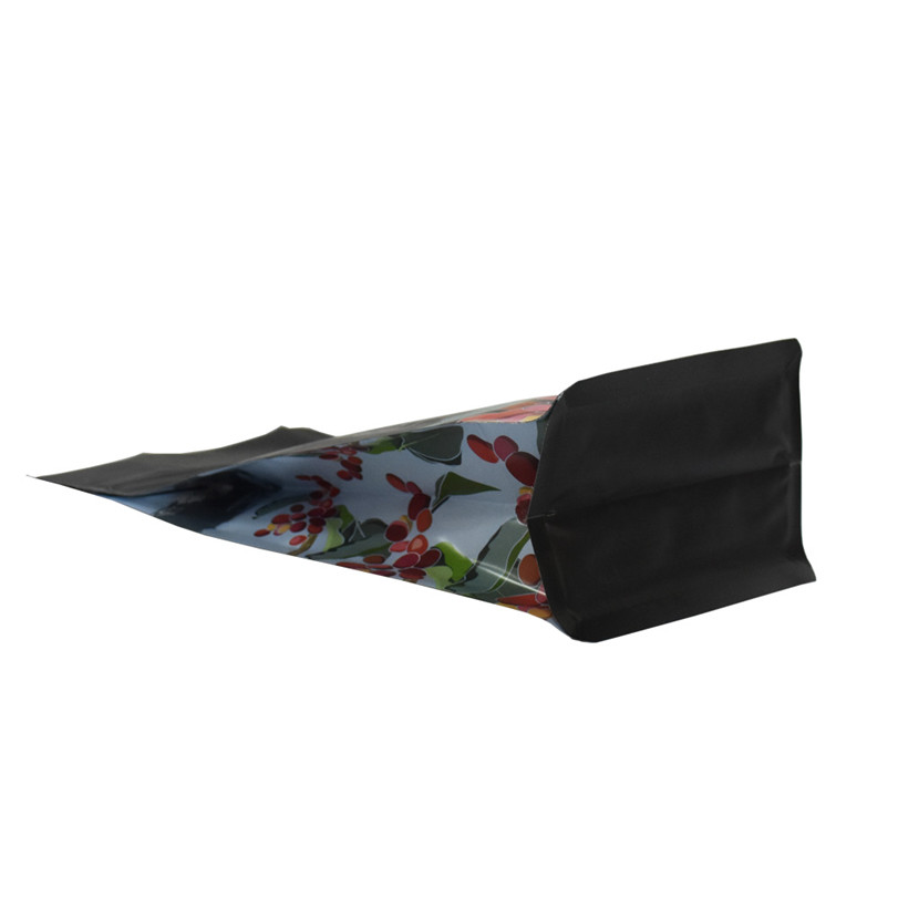 Pochettes flexibles en papier d'aluminium à fermeture à glissière au fond de la boîte kraft