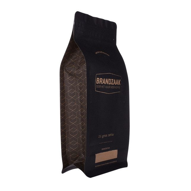 Emballage de café compostable kraft bio 1kg avec valve