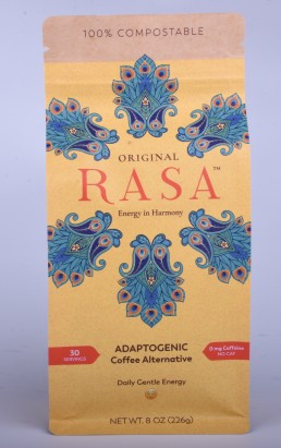 Compostic Café sur personnage Café à fond carré Cadre Kraft Sac Fraterre de sacs de Chine