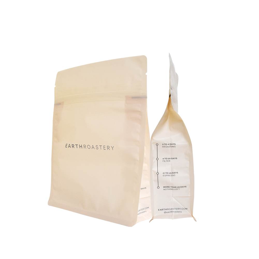 Sac à café Biodégradable Flat Bottom Side 500G