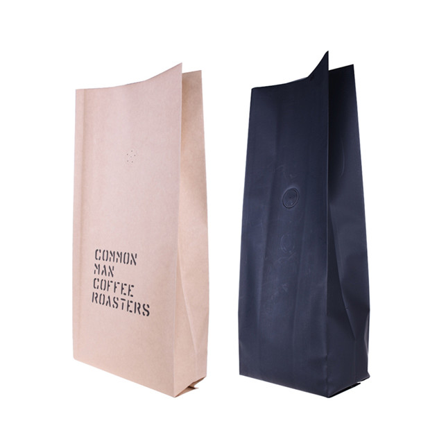 Emballage en papier compostable pour sac de café à gousset latéral de 2 lb