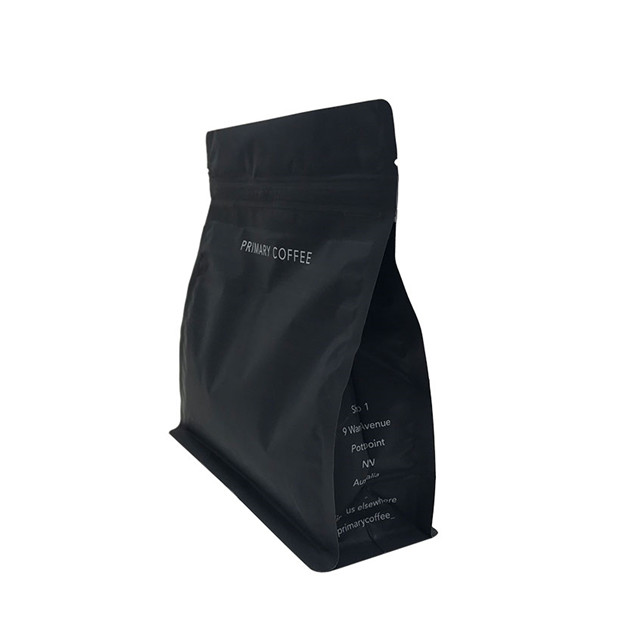 Sac recyclable en plastique Bagure de café à carreau à traumatisme zip 