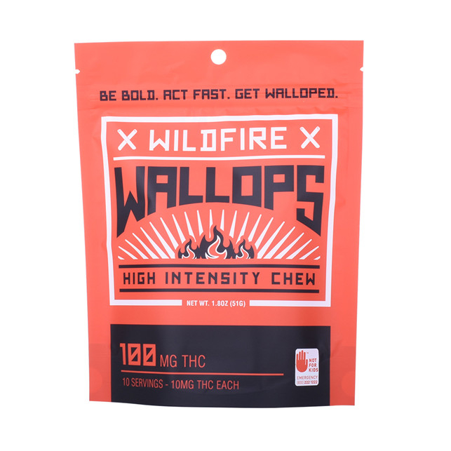 Snack à mâcher emballé en gros Ziplock Top personnalisé