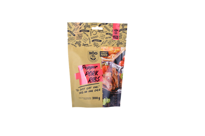 Emballage flexible des sacs de rangement des aliments commerciaux