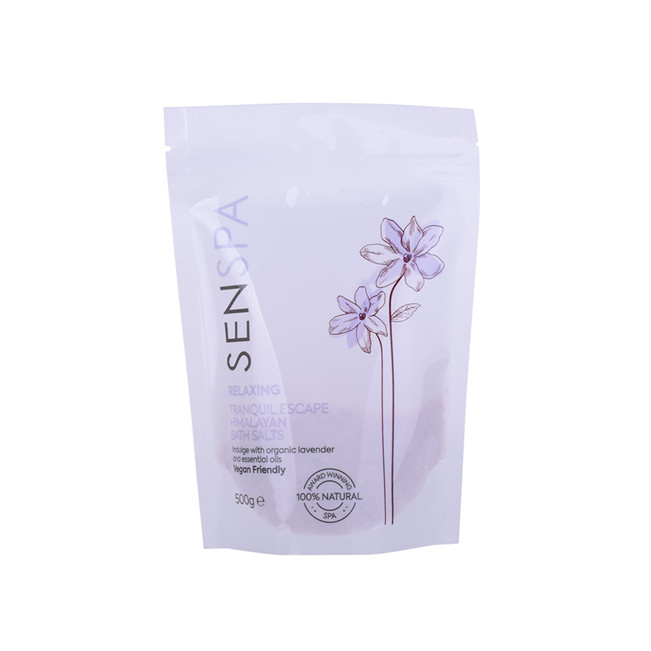 Finition mate complète renouvelable Clean Clean Cleanable Sacs de polypropylène refermables Sacs d'emballage d'épices Emballage de sel rose