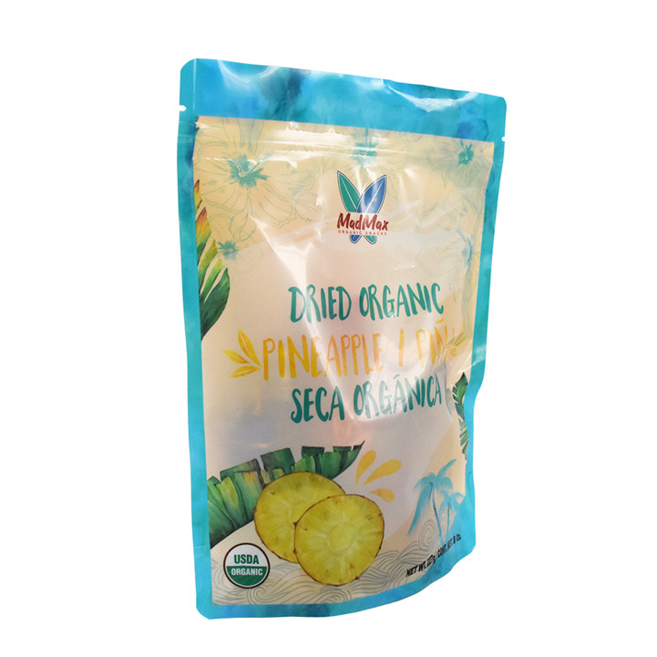 Plastique en plastique refermable Mylar Plant Recyclable Emballage de nourriture séchée Fruits séchés