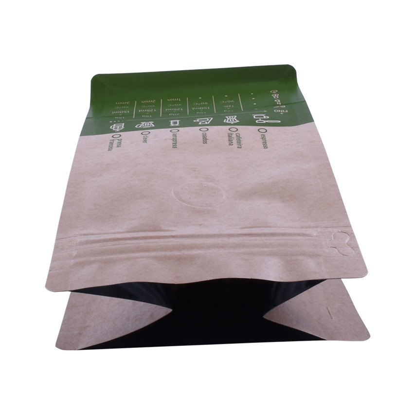 Sacs de cellophane UV réutilisables Biodégradables Emballage entièrement composé sacs à café tampondé