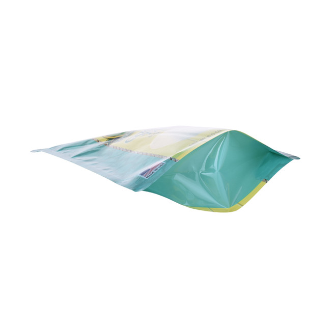 Papier de logo personnalisé Sacs de gousset transparent recyclage Emballage alimentaire Sac inférieur plat