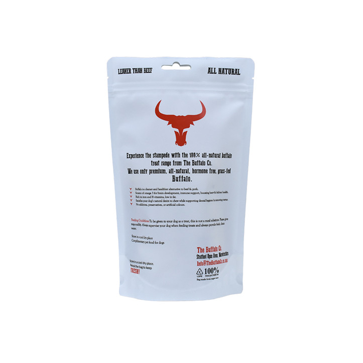 Chauffeur de chaleur Easy Tear Clear Plastic Zip Recycle Recycle Pet Food Socche