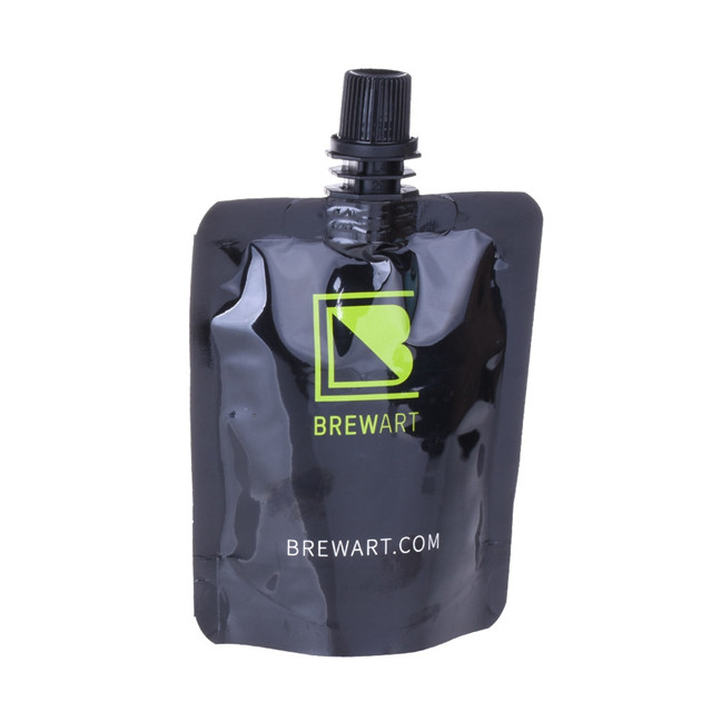 Sceau de chaleur personnalisé Recyclé Matte Noir Stand Up Alcohol Pouch