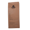 Sacs d'emballage de café en papier kraft compostable en gros imprimé avec fermeture à fermeture éclair