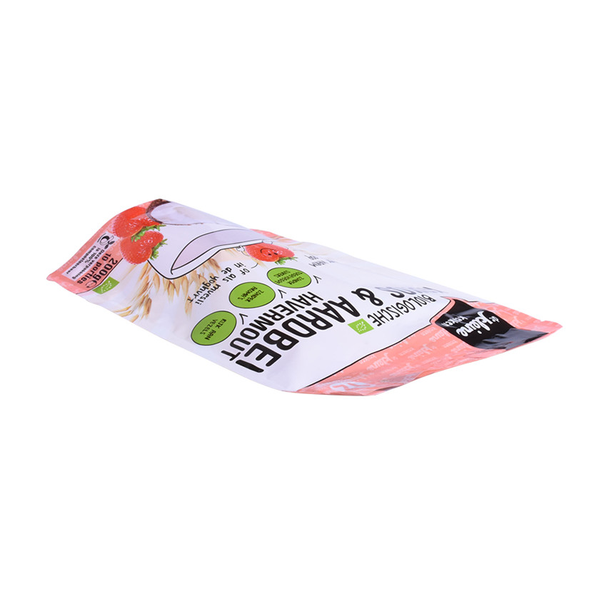 Eco Matte Finish Sacs de logo personnalisés Pas de film alimentaire minimum compostable UK Snack Wholesale