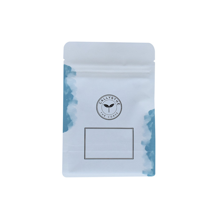 Gravure Print Bio Eco Small Emballage convivial pour un emballage de thé avec zip