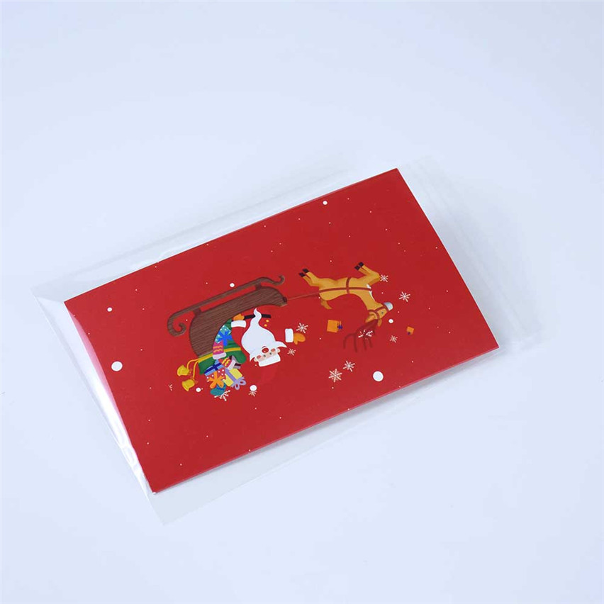 Sac de cellophane en plastique vide en plastique vide de qualité supérieure d'alimentation avec ruban adhésif 