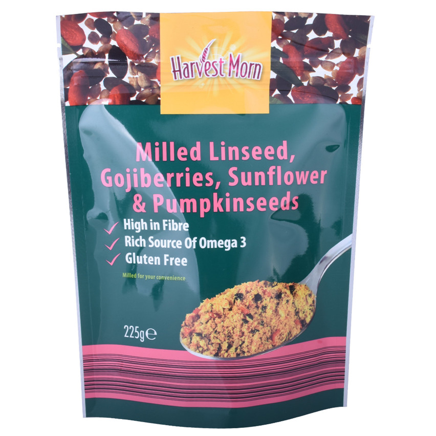 Production personnalisée biodégradable Stand Up Packaging Materials for Food Wholesale