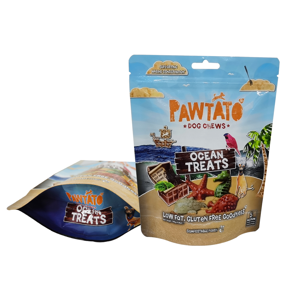 Sac d'alimentation personnalisé Stand Up Pet Food Sac pour animaux