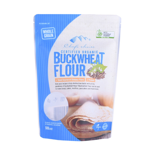 Recyclage des emballages de sachets de biscuits PE verts