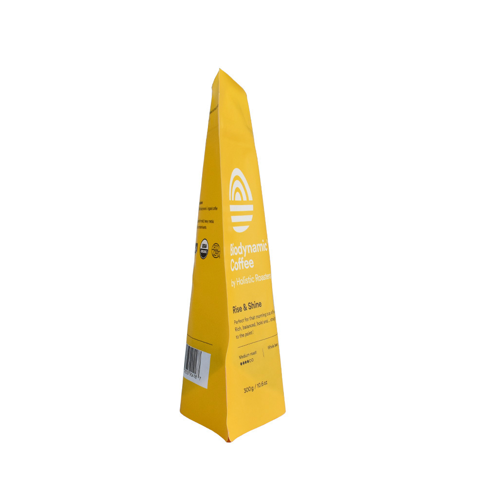 100% naturel entièrement personnalisé Corn Starch Biodégradable Sac Kraft Paper + PLA