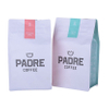 Sacs de café transparente de papier kraft ziplock realable