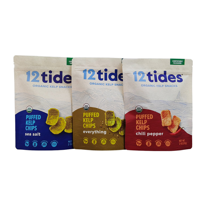 Sac convivial éco personnalisé pour sacs d'emballage à épices sèches biodégradables et compostables 