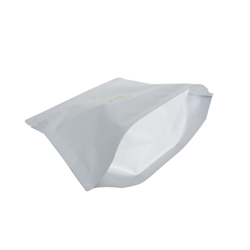 Pochettes alimentaires en aluminium réutilisables en papier blanc