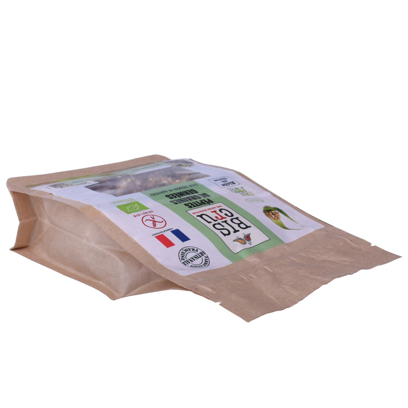 Sachets d'emballage alimentaire en papier kraft compostable