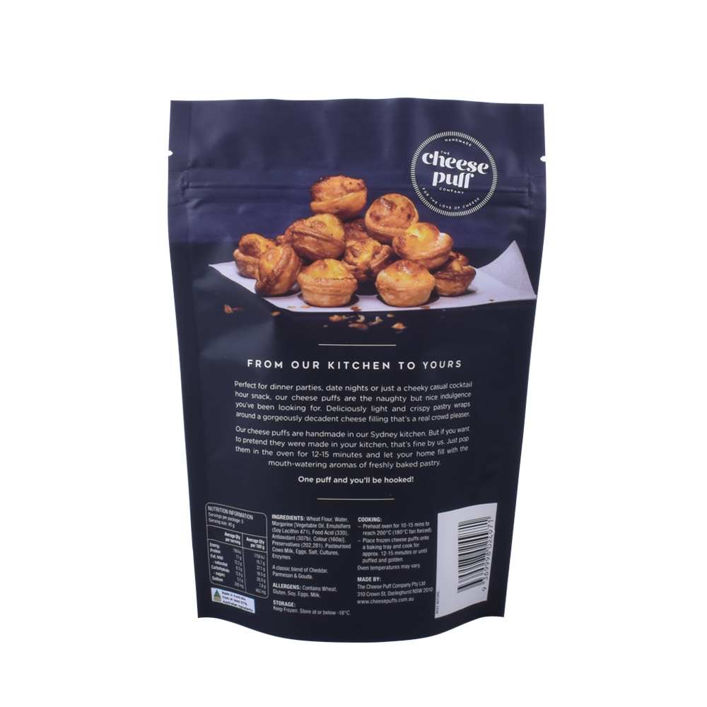 Emballage d'aliments composés emballages de collations laminées