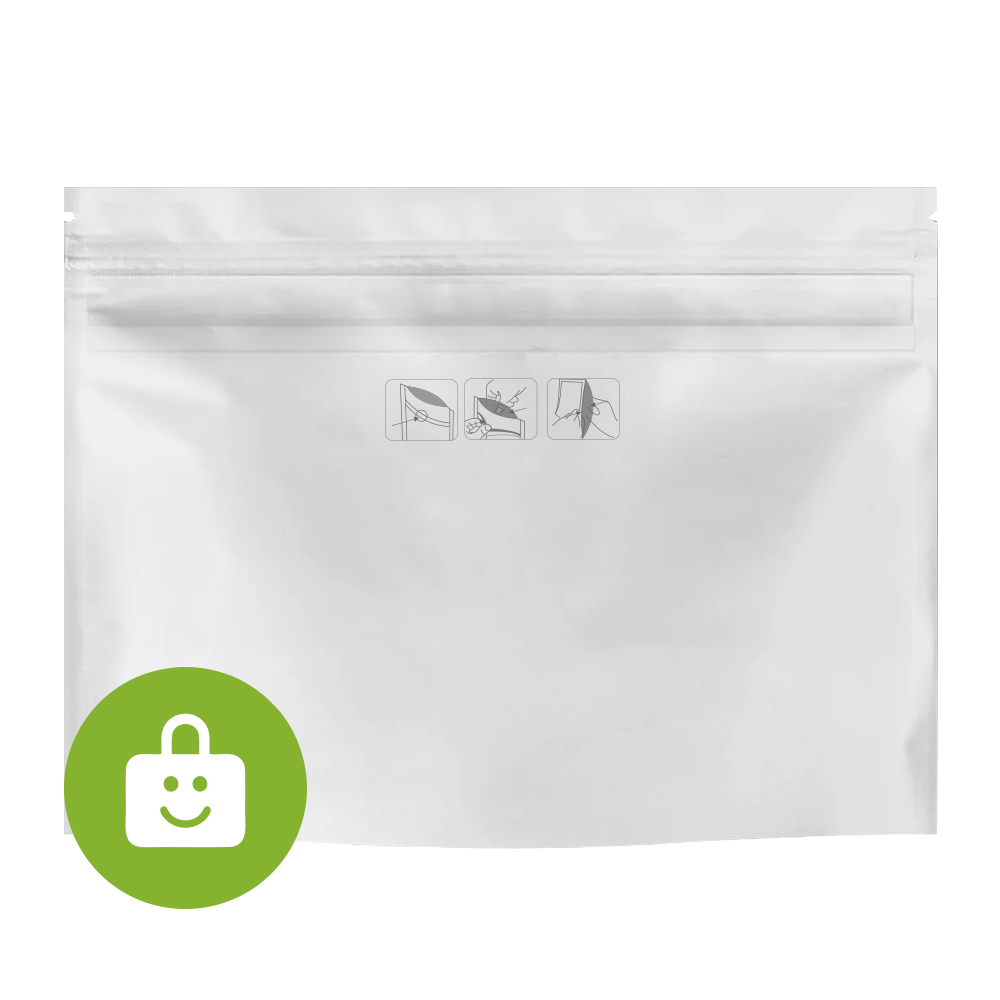 Sacs d'emballage en plastique à fermeture éclair à la fermeture à glissière compostable